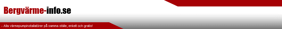 Bergv�rme och V�rmepump